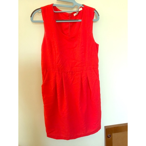 Coral Forever21 Dress with Pockets! - Picture 1 of 5